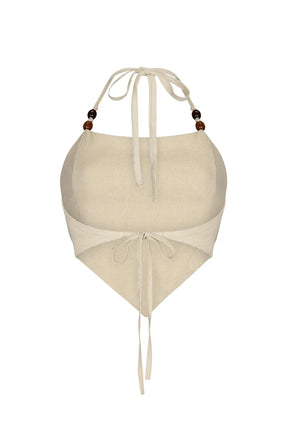 Tropical Top  Beige