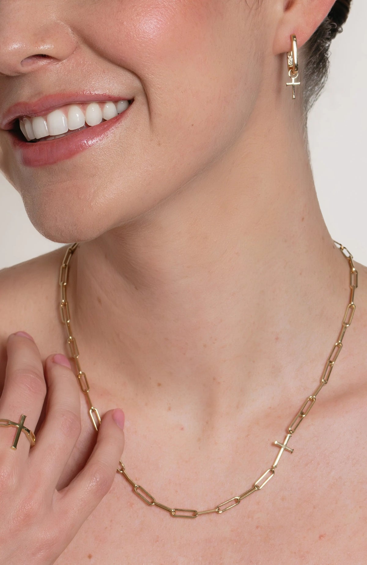 Chain Breaker U Hoop Earrings