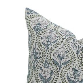 Decorative Handmade Beautiful Block Printed Pure Linen Pillow Cover- Amarbel