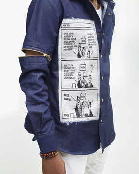 THE CONCORD NEWSPAPER DENIM SHIRT