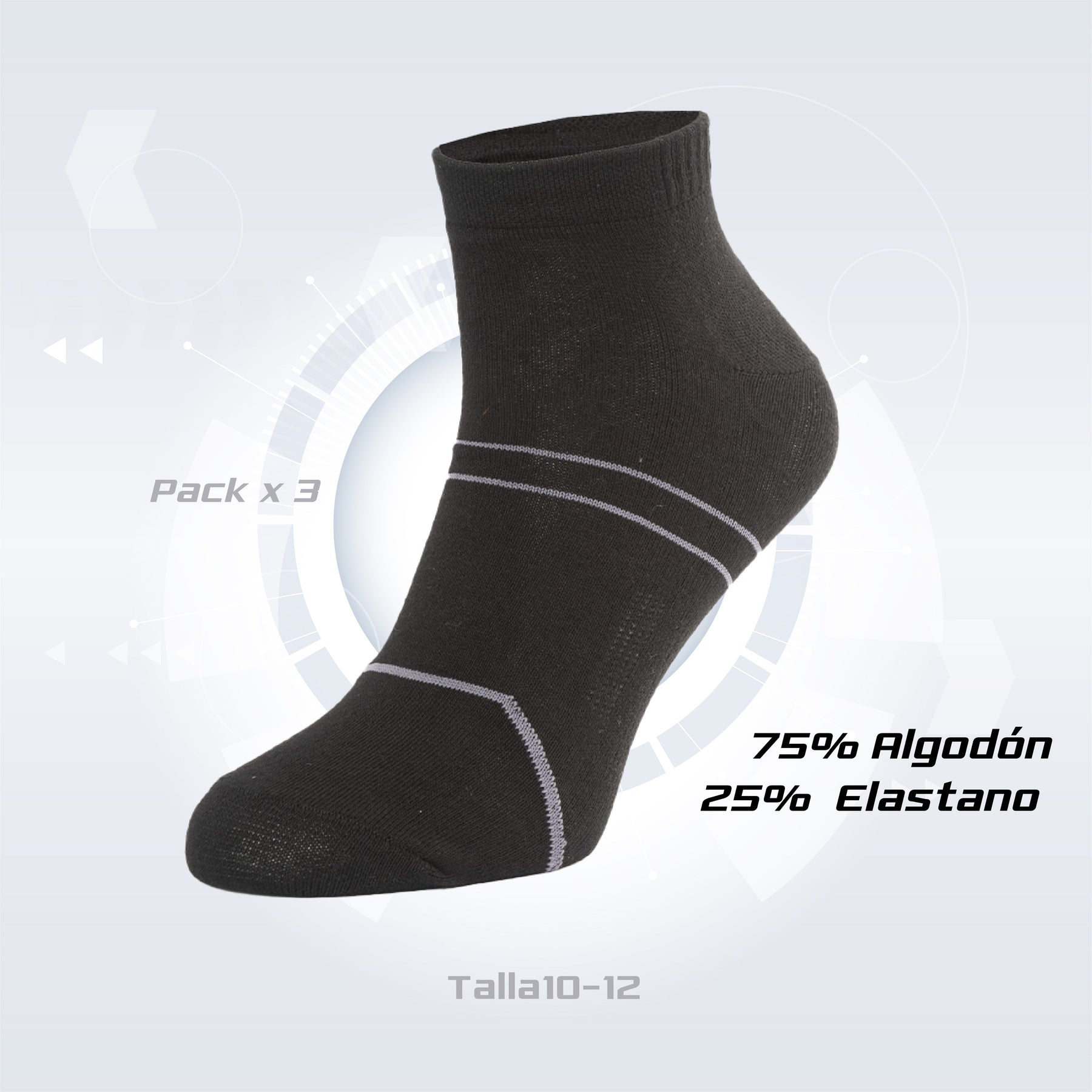 PACK DE 3 MEDIA TOBILLERA