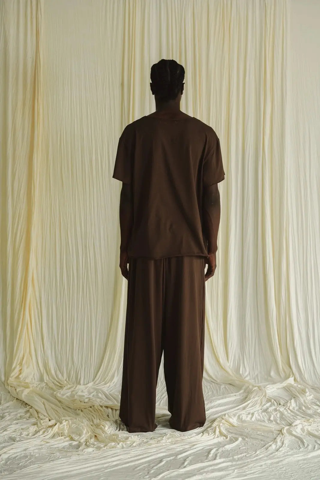 Triskel Classic Wide-Leg Ground Pant in Chocolate