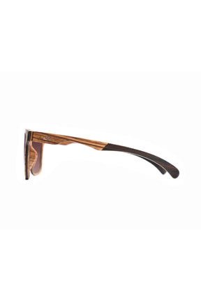 Zebra Wood Sunglasses with gradient lenses - INTI