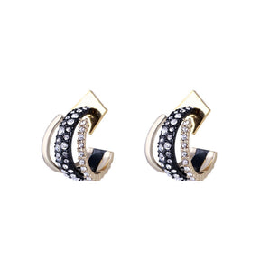 DEJI ENIOLA Trinity Diamond Earrings