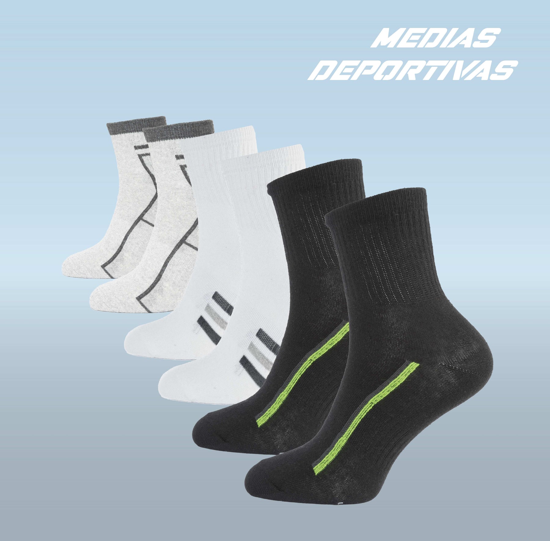 PACK DE 3 MEDIAS TENNIS