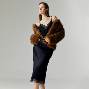 ALTHEA SATIN LACE SKIRT