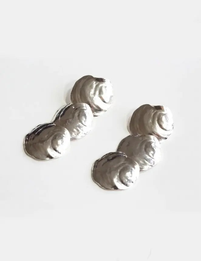 Sterling Silver Jingle Shell Chandelier Earrings