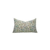 Unique Block Print Linen Blend Pillow Cover - Mandakini