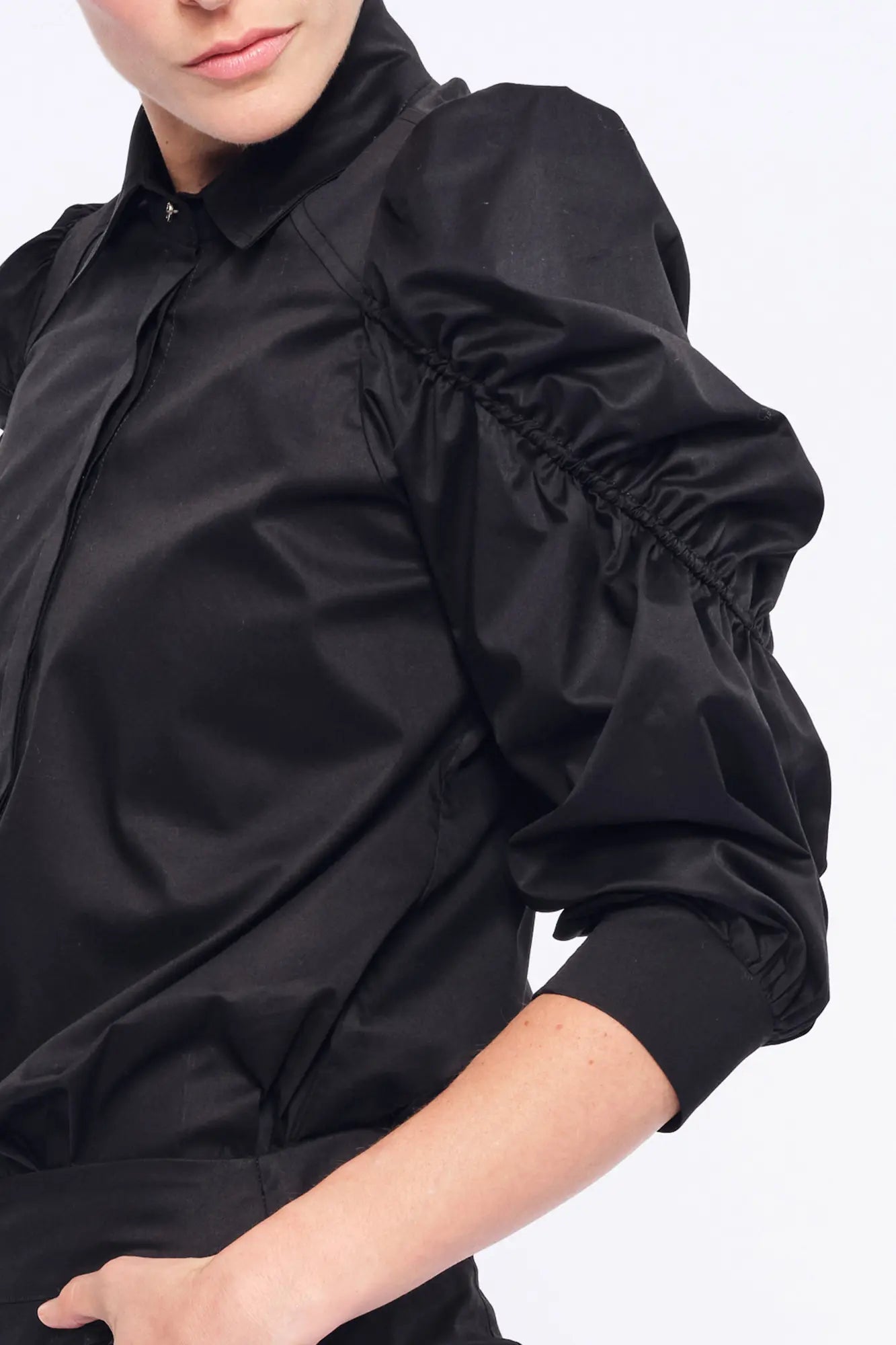 Bimba Puff Sleeve Blouse | Black