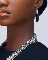 Teardrop Earrings (Black)