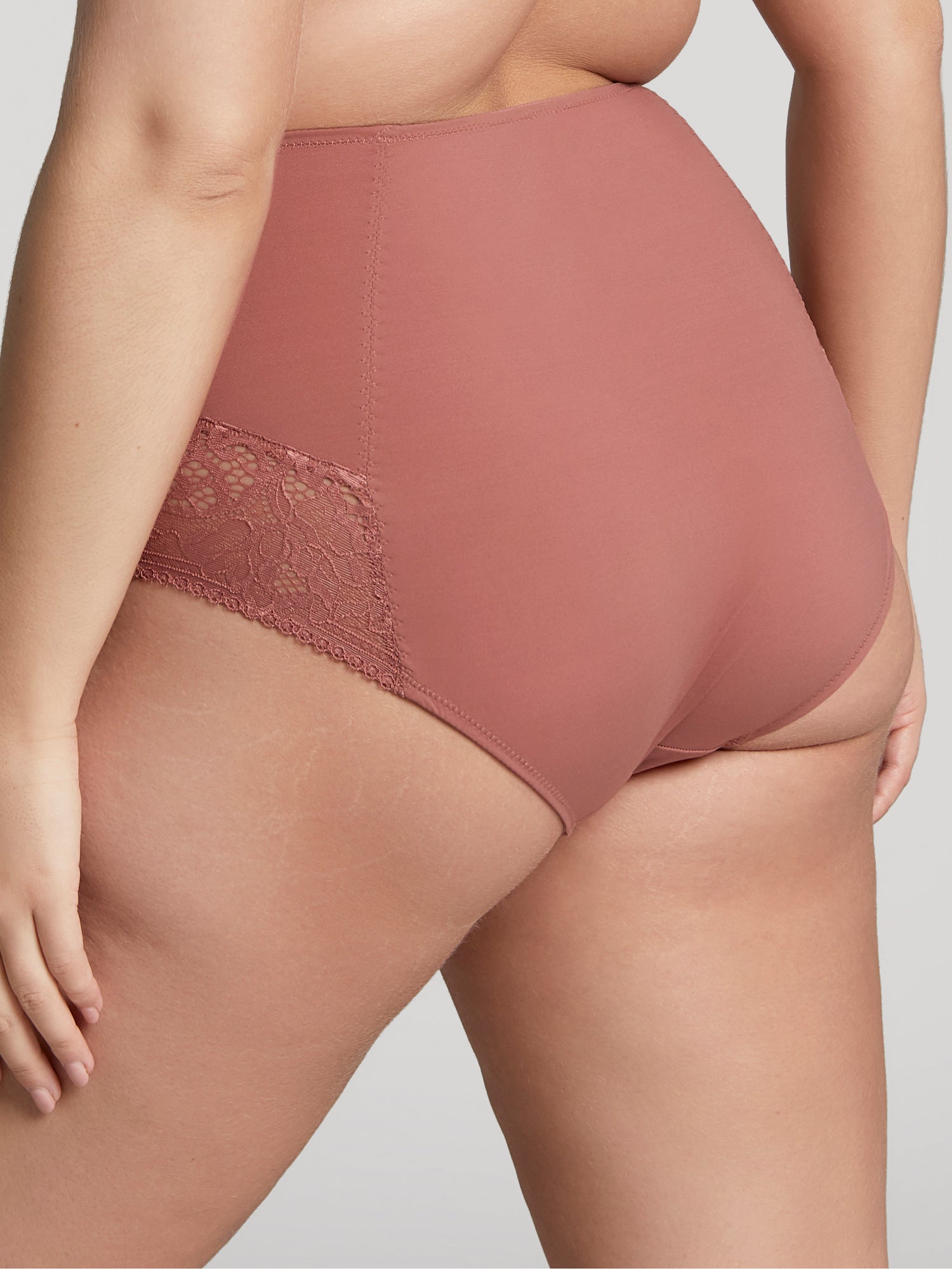 Panache Estel High Waist Brief Rose Gold