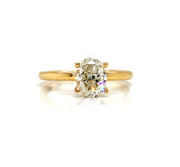 14k Yellow gold diamond ring