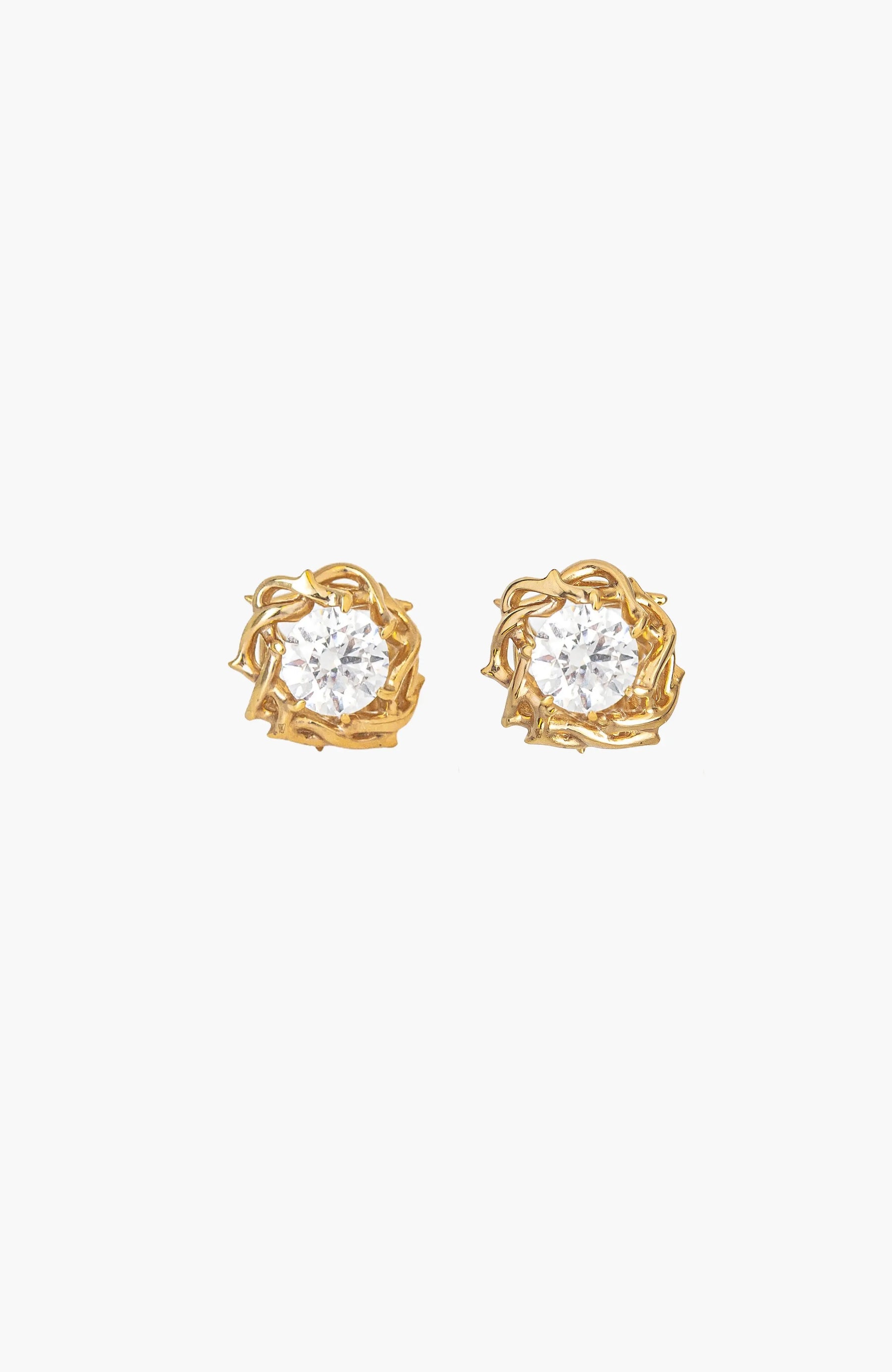 Crown of Thorns Stud Earrings