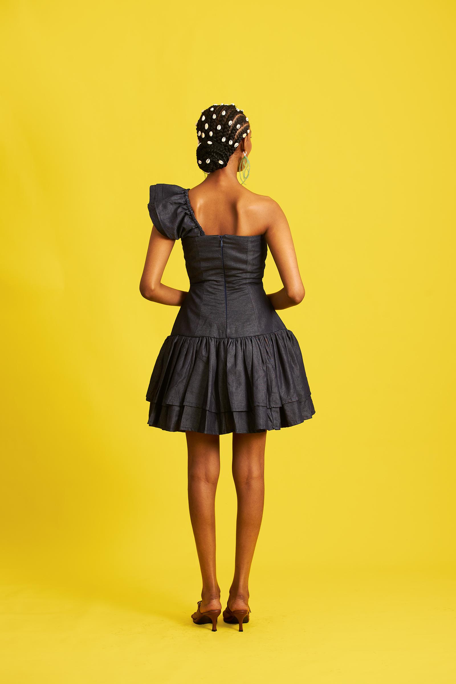 Hassana Denim Mini Dress