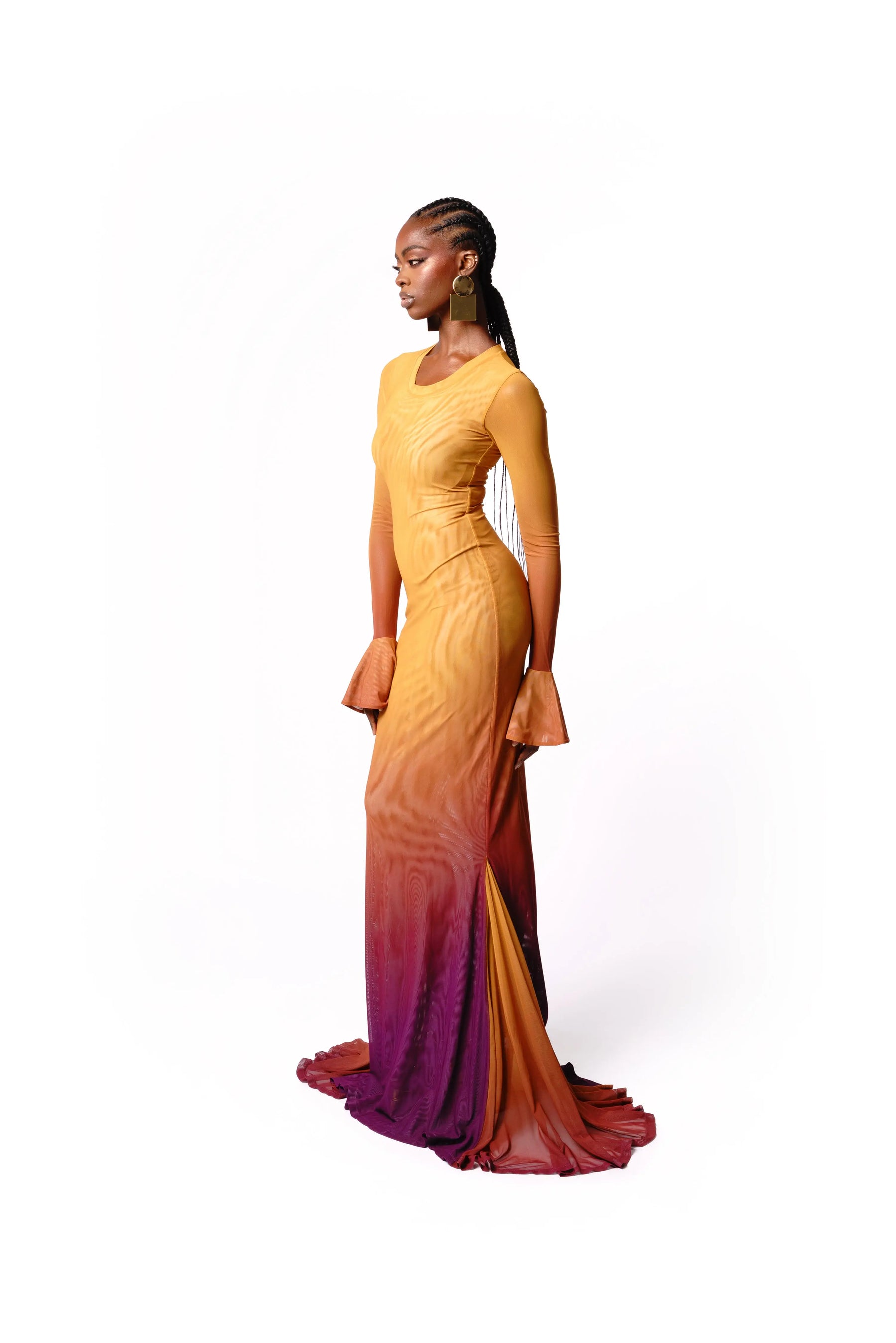 Sol Mermaid Maxi Mesh Dress