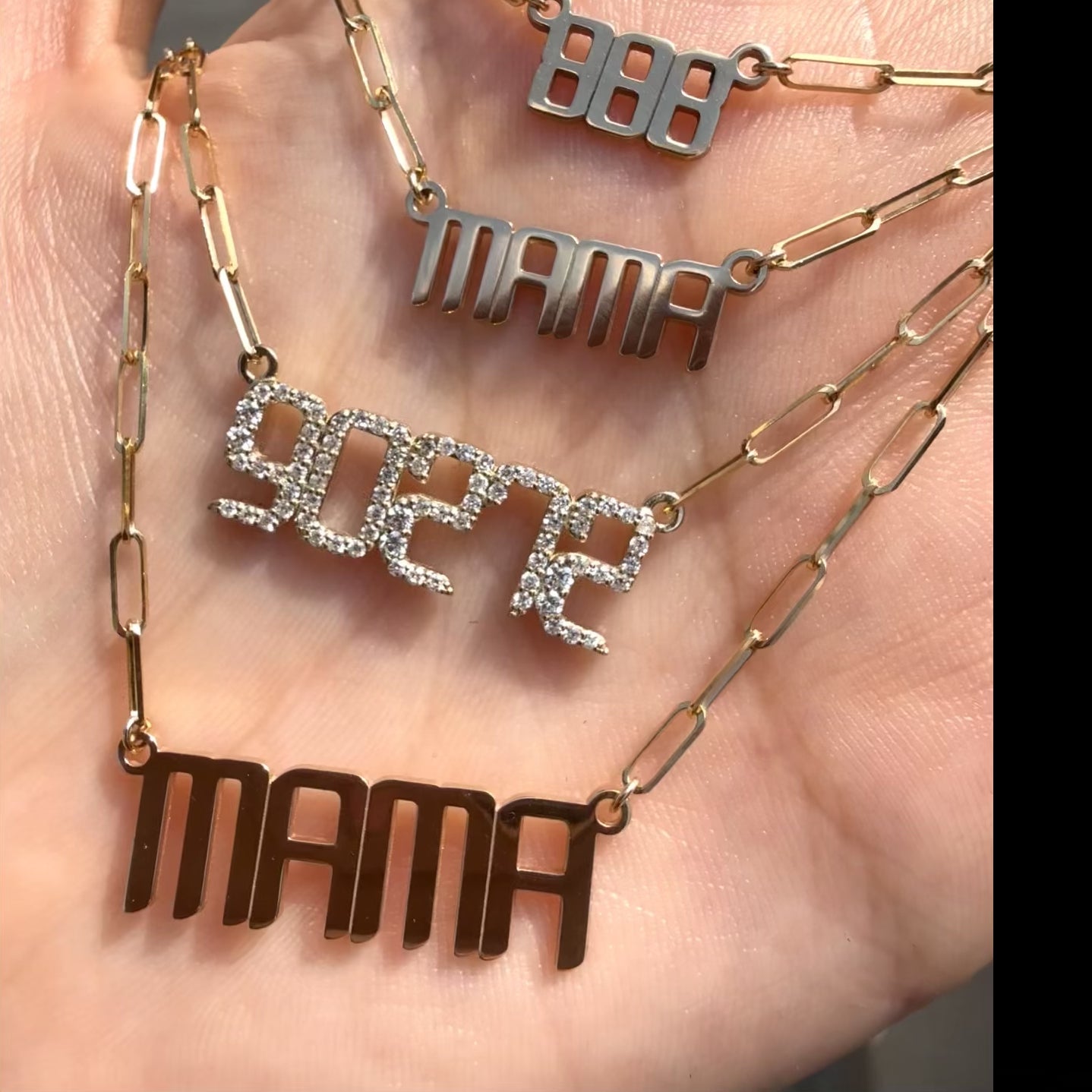 THE SIGNATURE “90272” DIAMOND NAMEPLATE NECKLACE