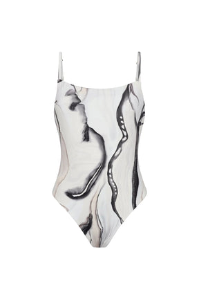 TIERRA One Piece Print Blanco
