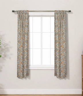 Mrignayani Artisan Block Print Floral Curtains