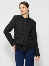 Pogonia Tweed Bouclé Crop Jacket