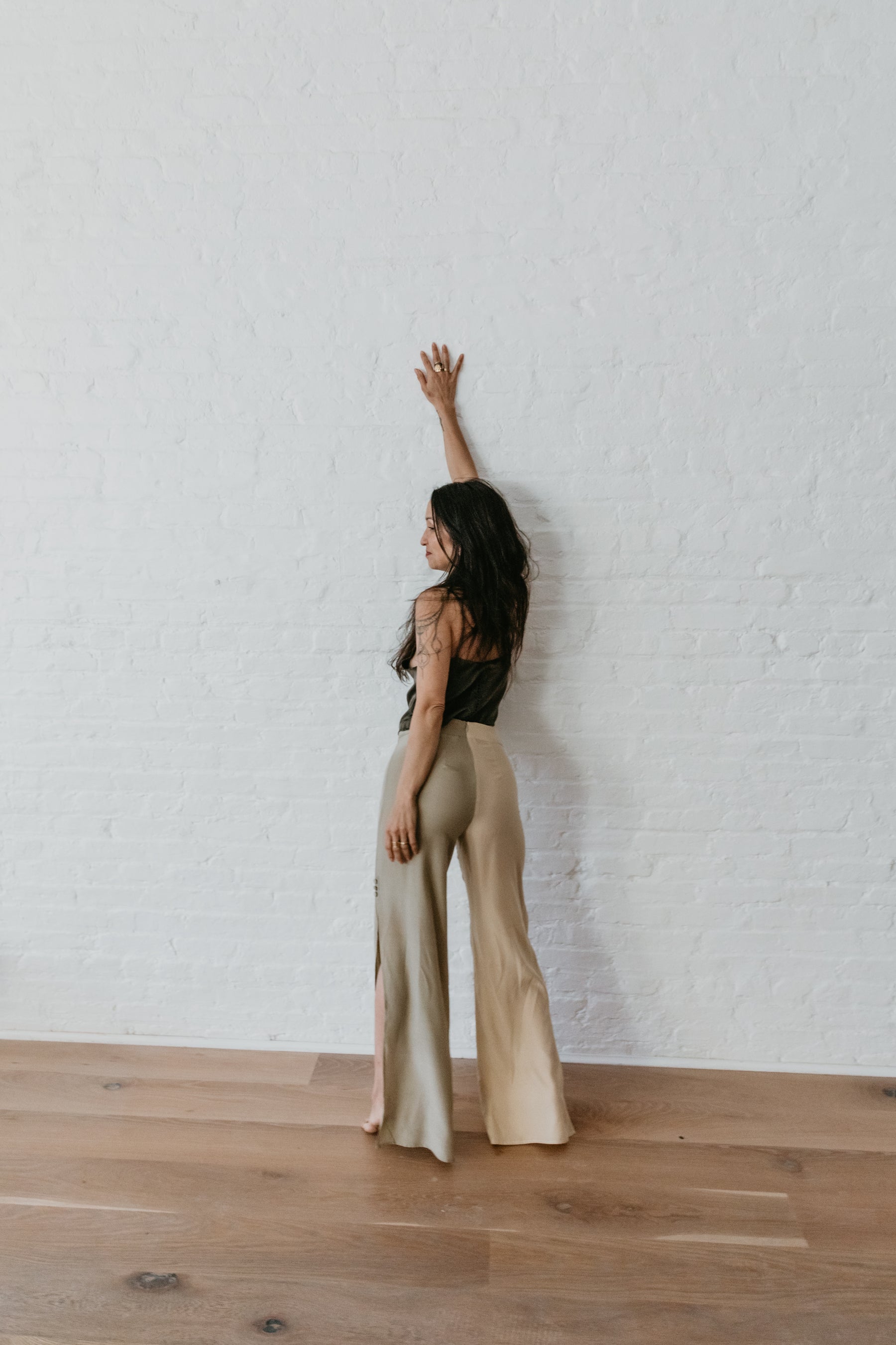 VEDA – Silk Pants – Bi color