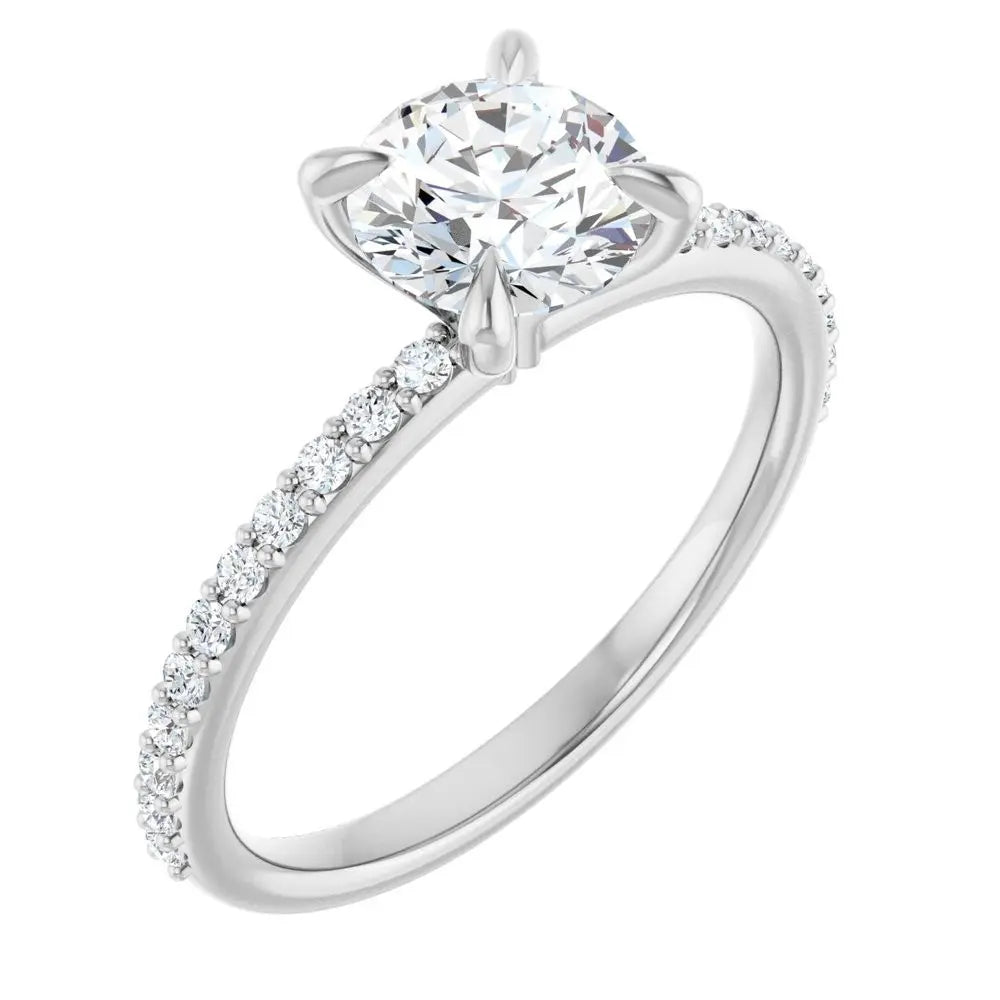 1 1/5 CT Lab-Grown Diamond Engagement Ring in 14K Gold