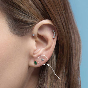 Flower Stud Sterling Silver Delicate Earring
