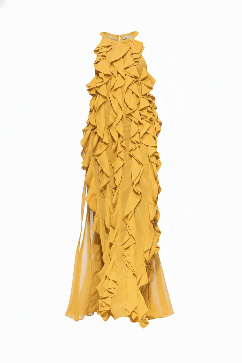 Tide Ruffle Gown - Chuks Collins - Amber Dancing Collection