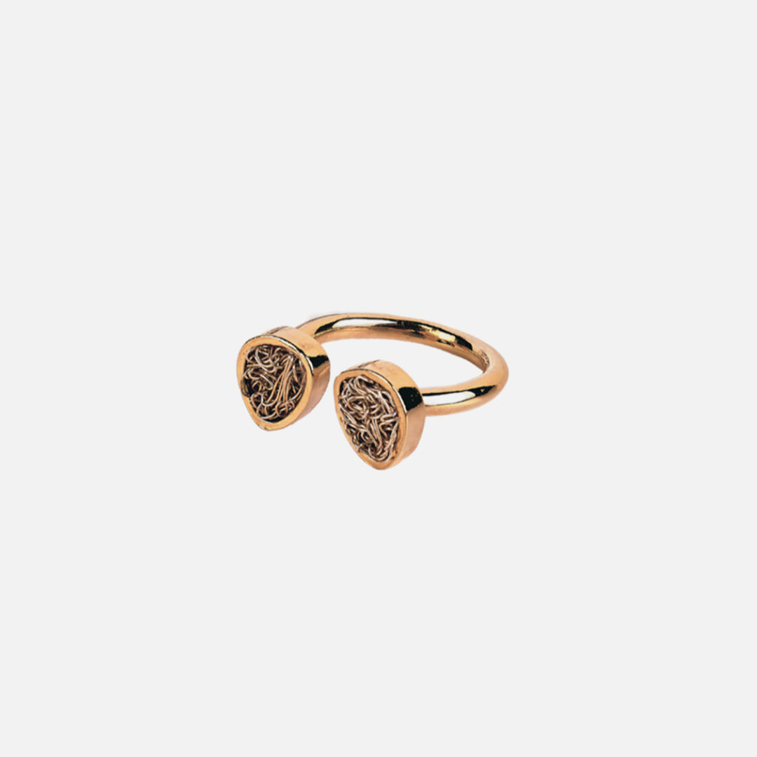 INFINITY GOLD/GREEN RING