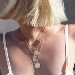 Star of David Jewish Gold Charm Necklace