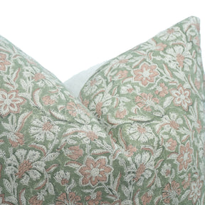 Handmade Floral Thick Linen Boho Couch Pillow Cover-Jaldhara