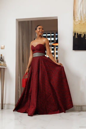 Efie Strapless Sweetheart Neckline Dress