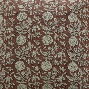 Indian Block Print Handmade Thick Linen Cushion Cover - Shilong