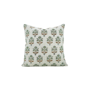Unique Hand Made Block Print Viscose Linen Pillow Cover- Traffic Light