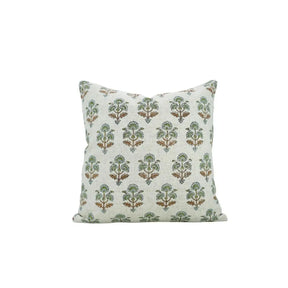 Unique Hand Made Block Print Viscose Linen Pillow Cover- Traffic Light