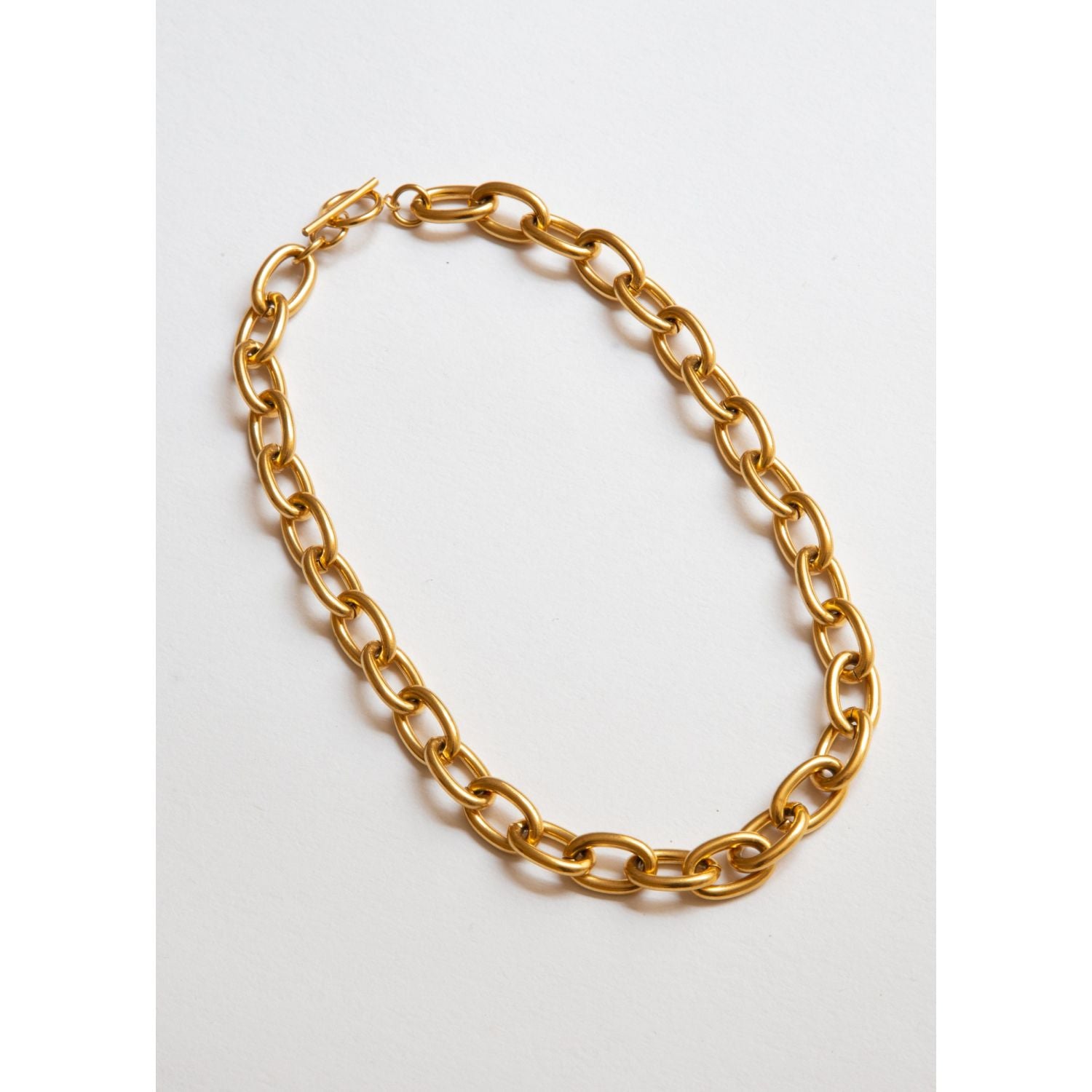 Chunky Round Chain Gold Necklace