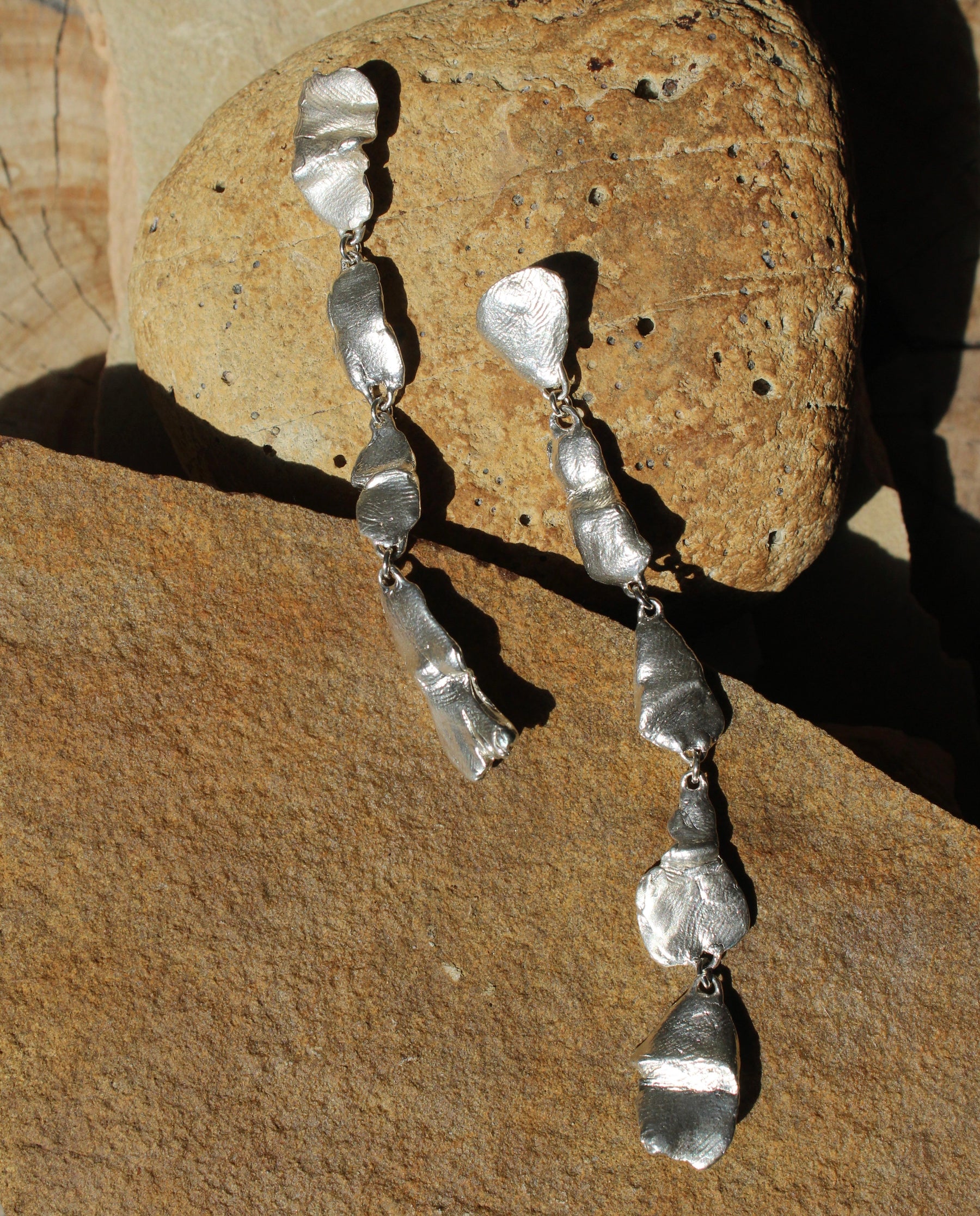 Hyades Silver Drop Earrings