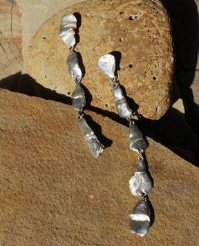 Hyades Silver Drop Earrings