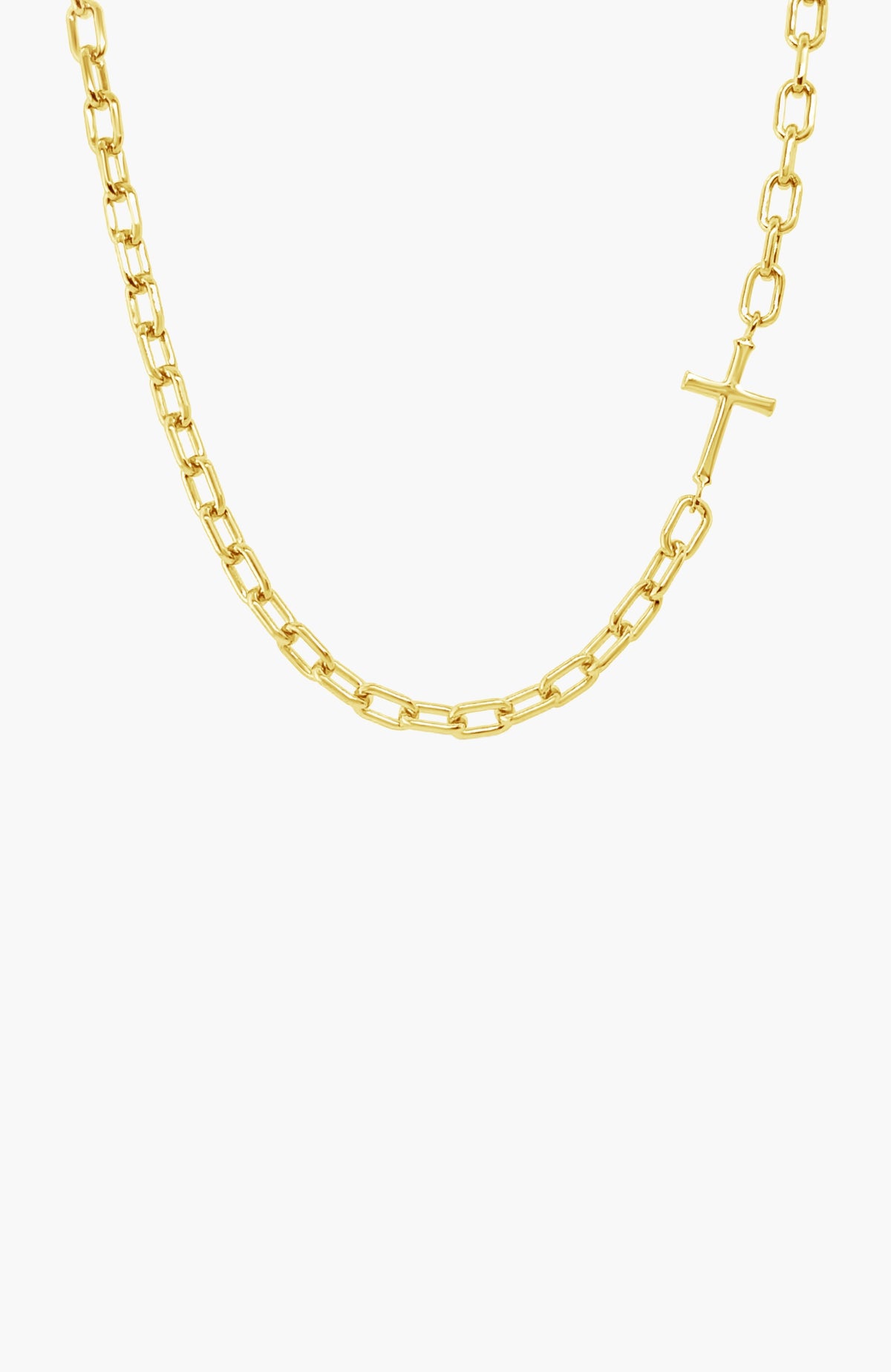 Mini Chain Breaker Cross Necklace