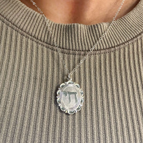 Chai Silver Charm Necklace
