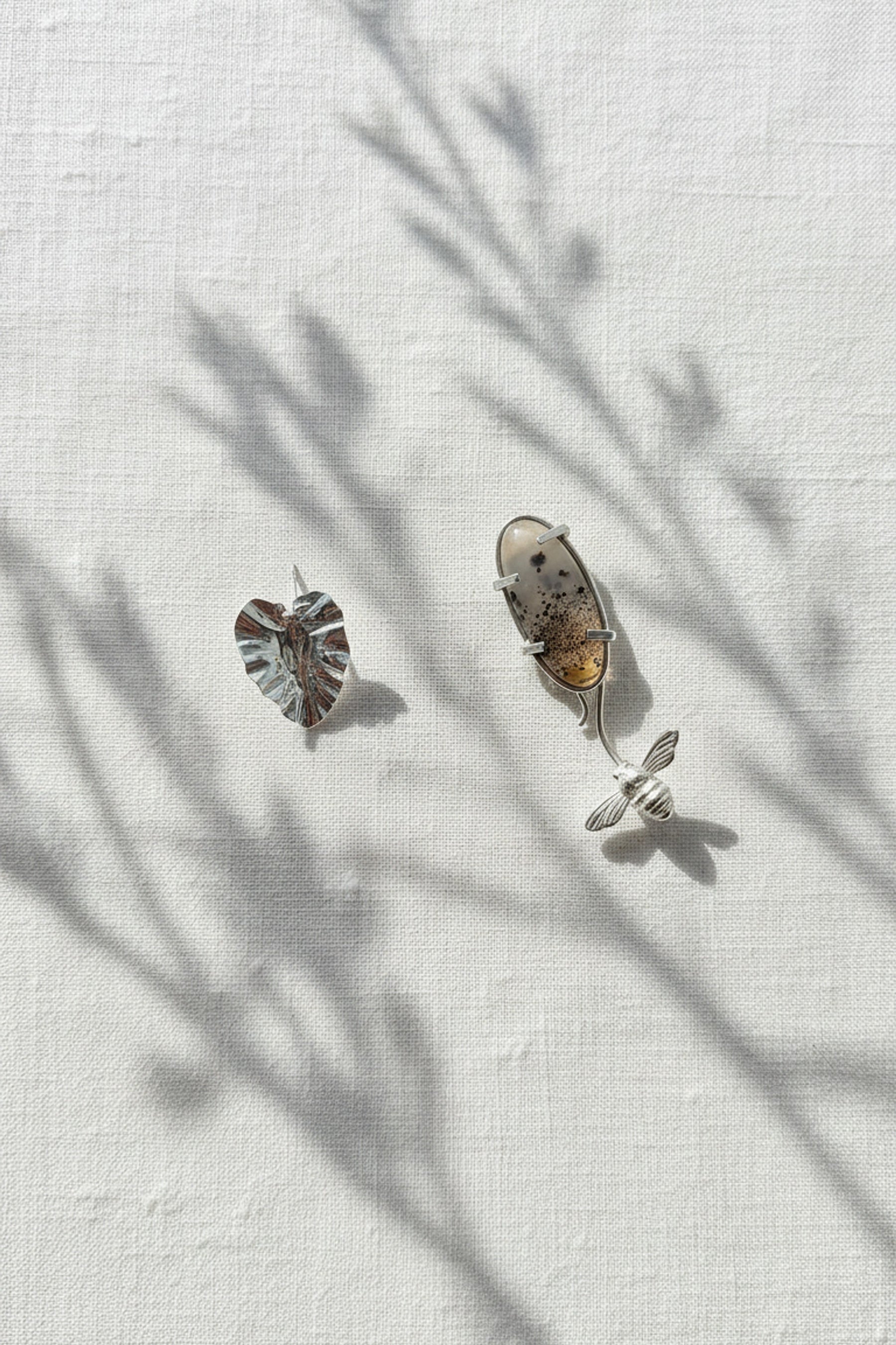 Narmade River Oval Interchangeable Earrings