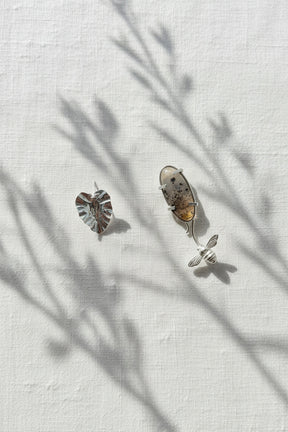 Narmade River Oval Interchangeable Earrings