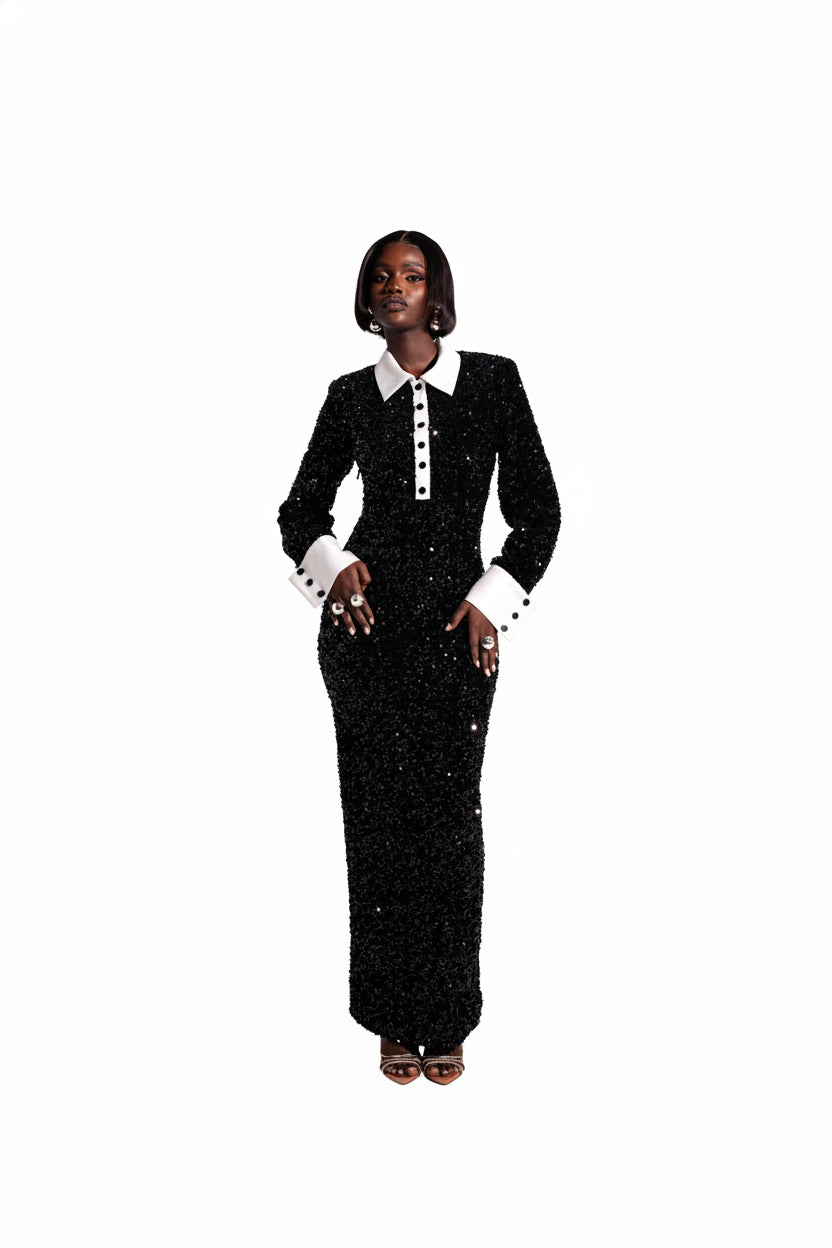 Rei Sequin Maxi Dress