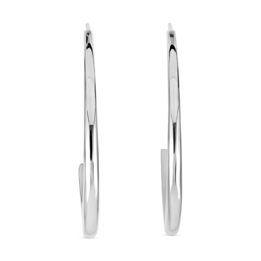 Hiba Hoops in Sterling Silver