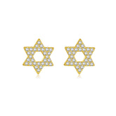 Pavé Star Of David Stud Earrings