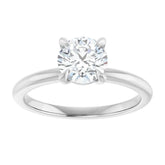 1 CT Lab-Grown Round Diamond Solitaire Ring in 14K Gold