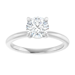 1 CT Lab-Grown Round Diamond Solitaire Ring in 14K Gold