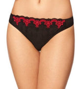 Curvy Kate Romance Thong Black/Cherry