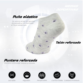 PACK DE 3 MEDIA ZAPATILLA