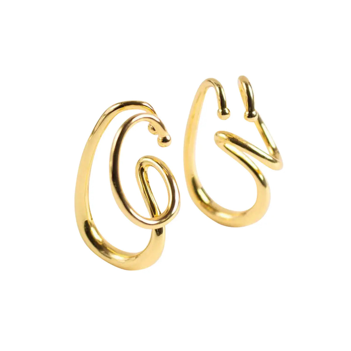 London Ear Cuff Gold Earring