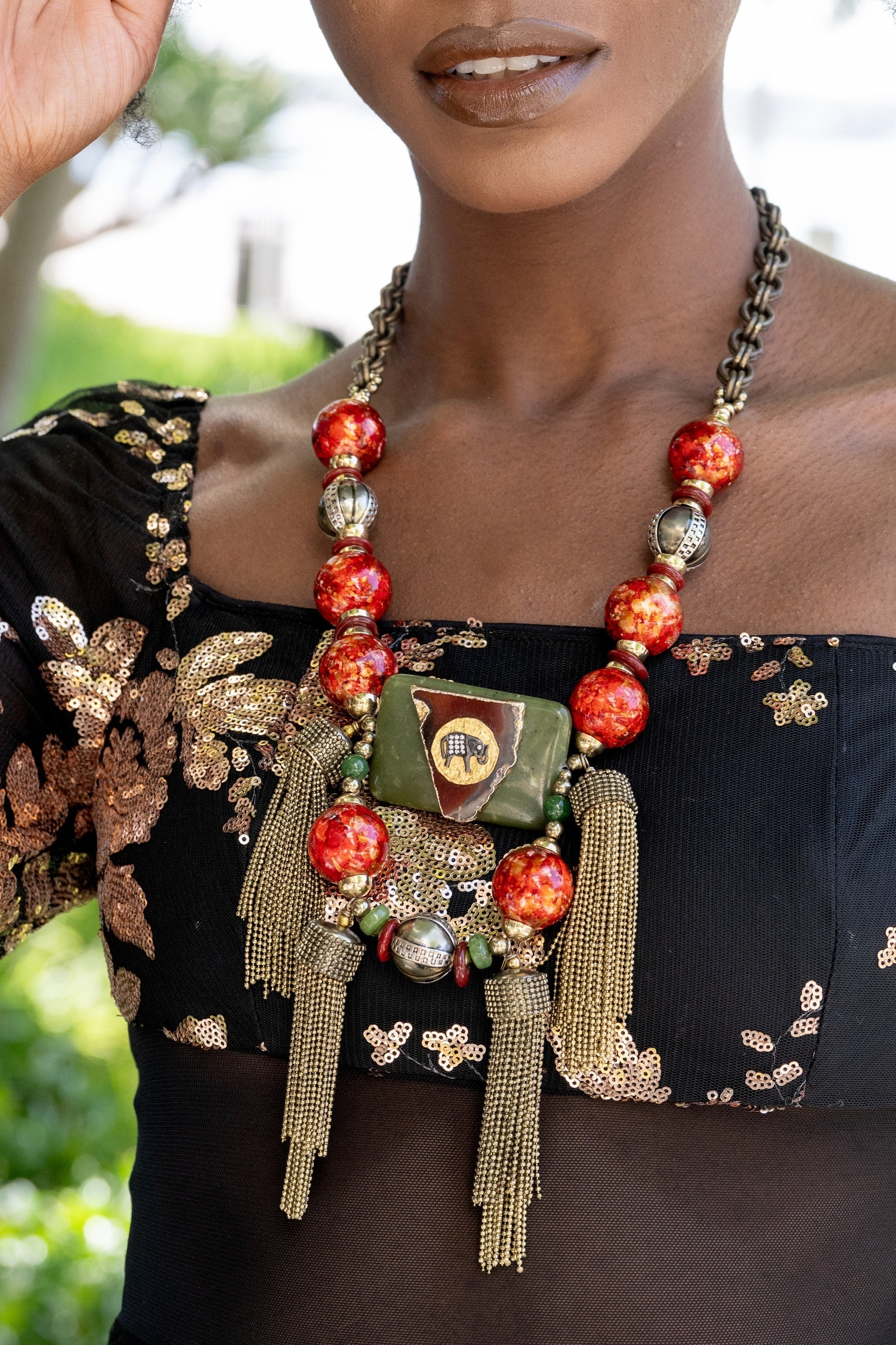 Tembo Tassel Necklace